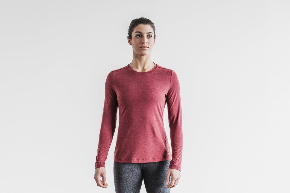 NOBULL Women's Long Sleeves Tee Wine