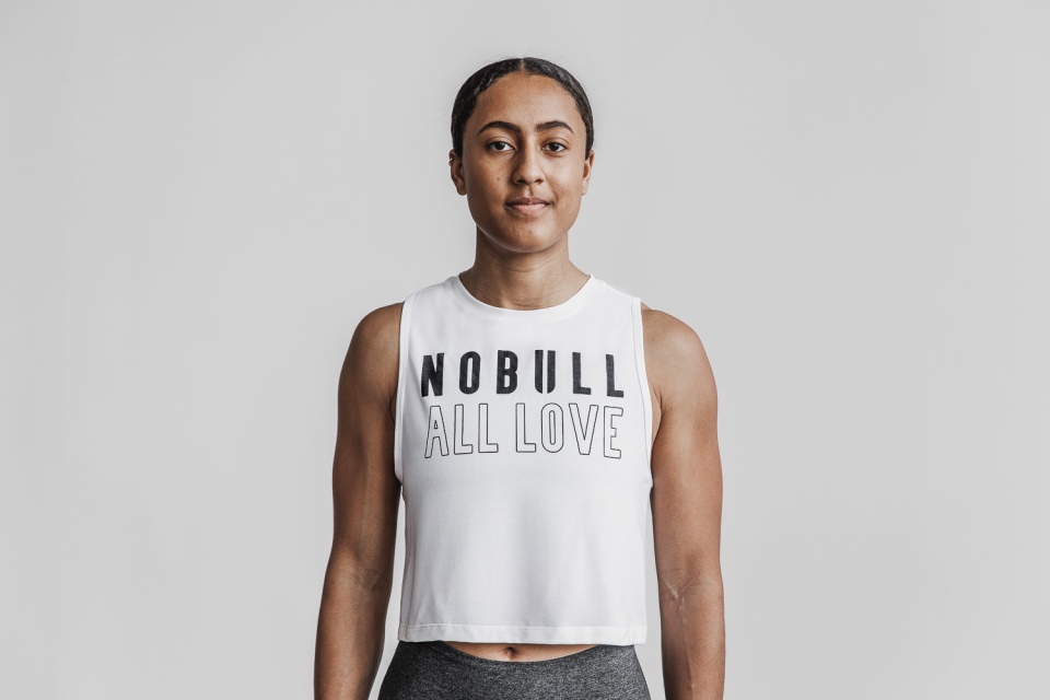 NOBULL Women's Muscle Tank (All Love) White