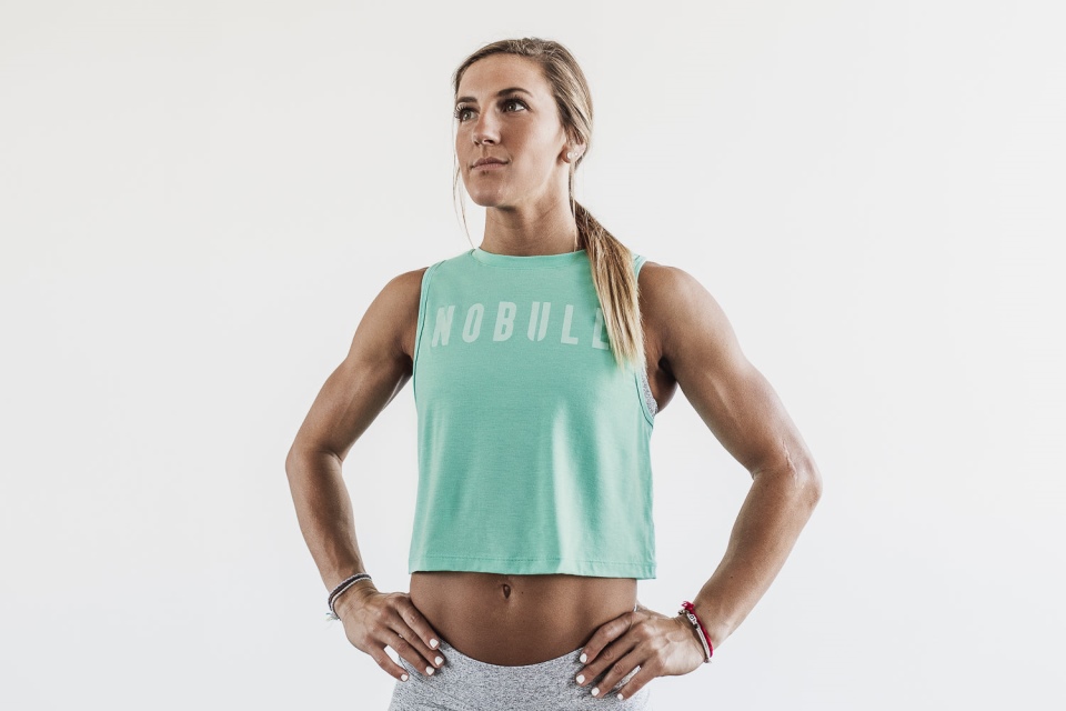 NOBULL Women's Muscle Tank (Bright Colors) Aqua