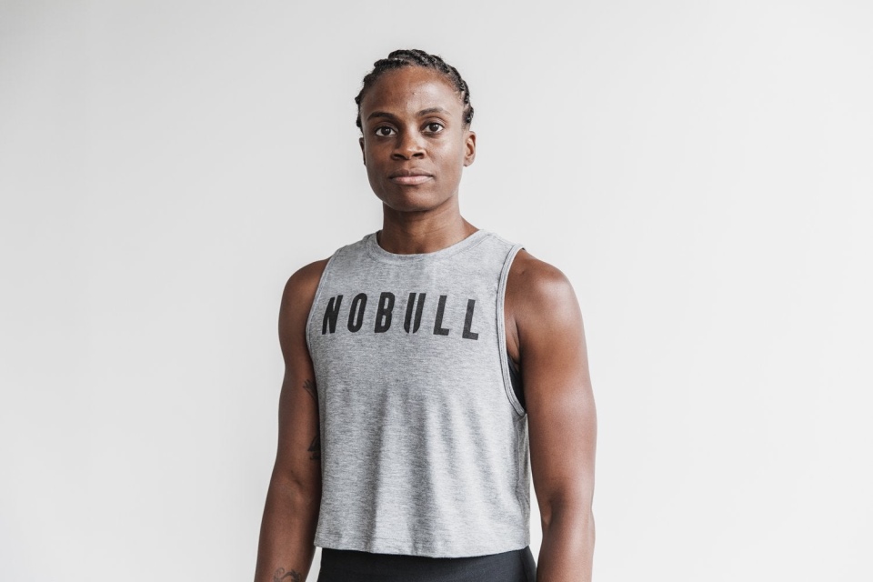 NOBULL Women's Muscle Tank (Classic Colors) Grey