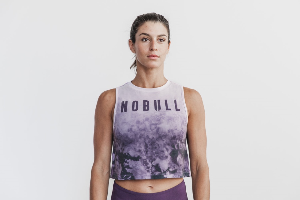 NOBULL Women's Muscle Tank (Dip-Dye) Wisteria