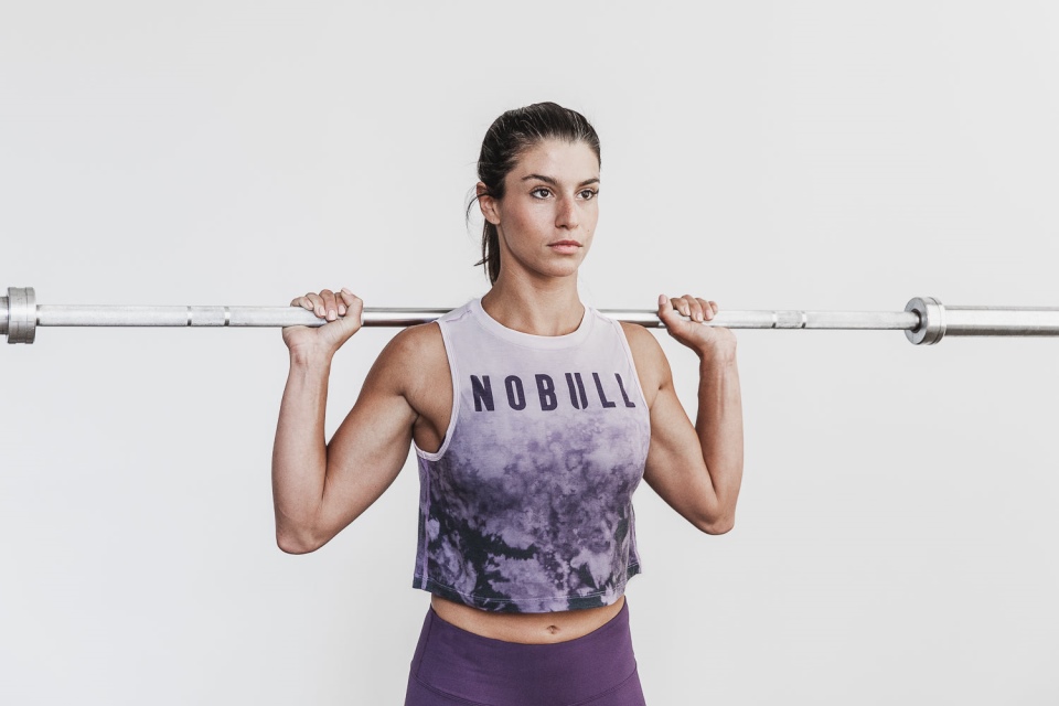 NOBULL Women's Muscle Tank (Dip-Dye) Wisteria
