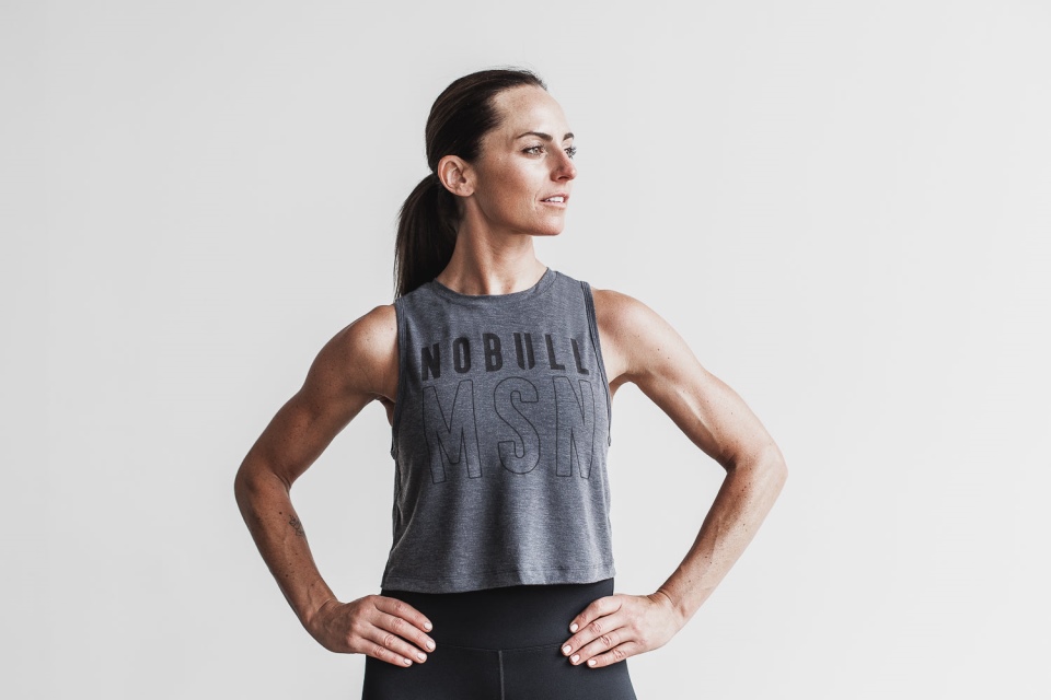 NOBULL Women's Muscle Tank (Madison) Charcoal