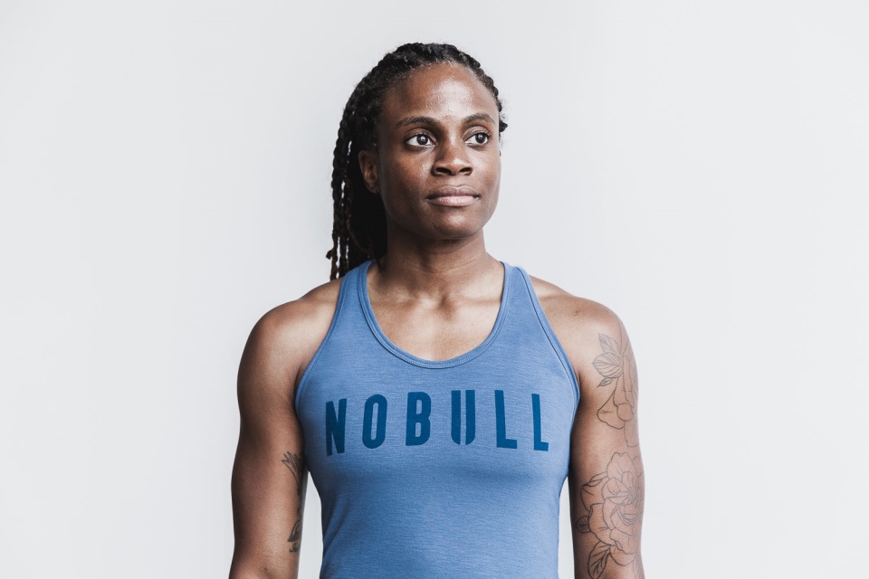 NOBULL Women's Racerback Tank (Bright Colors) Coastal