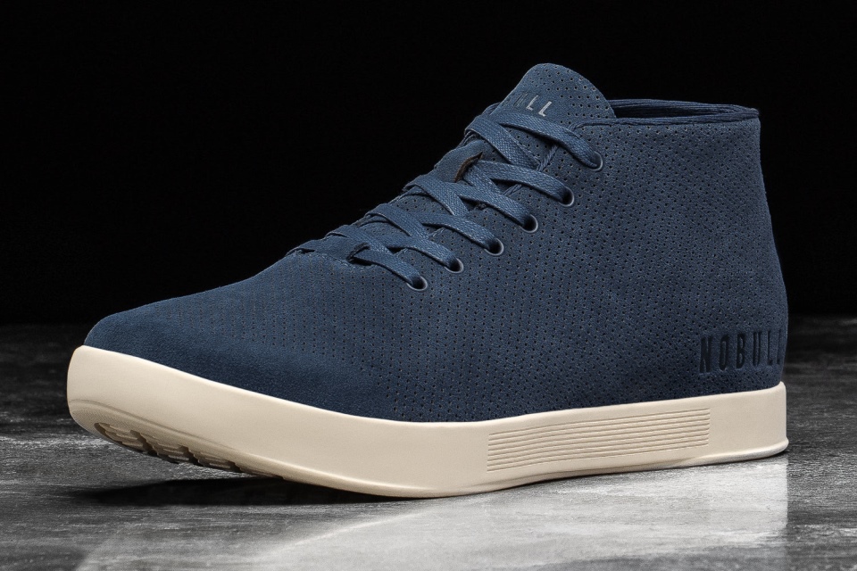 NOBULL Women's Suede Mid Trainer Navy