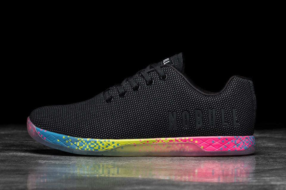 NOBULL Women's Trainer Black Neon Glitch