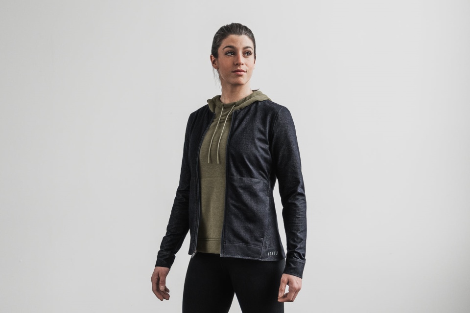 NOBULL Women's Twill Zip-Up Jacket Deep