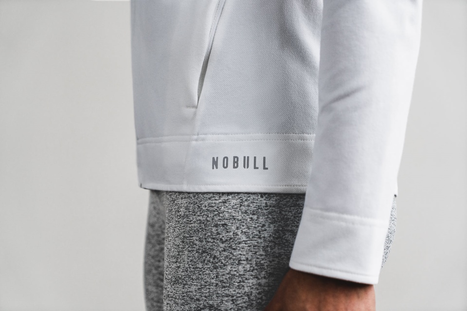 NOBULL Women's Twill Zip-Up Jacket White