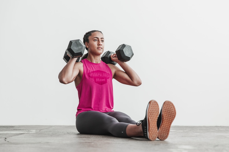 NOBULL Women's Wodapalooza High-Neck Tank Raspberry