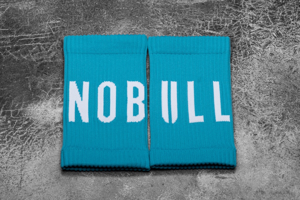 NOBULL Wrist Bands (Neon) Blue